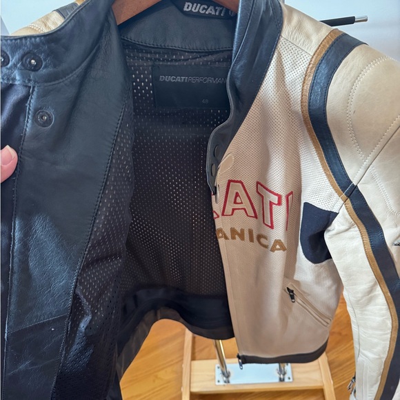 Ducati Beige and Black Bomber Jacket - Picture 3 of 4